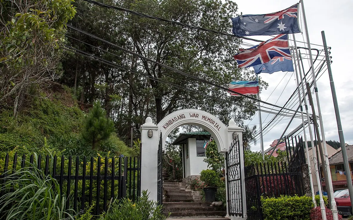 Gardens at Kundasang War Memorial in Sabah
