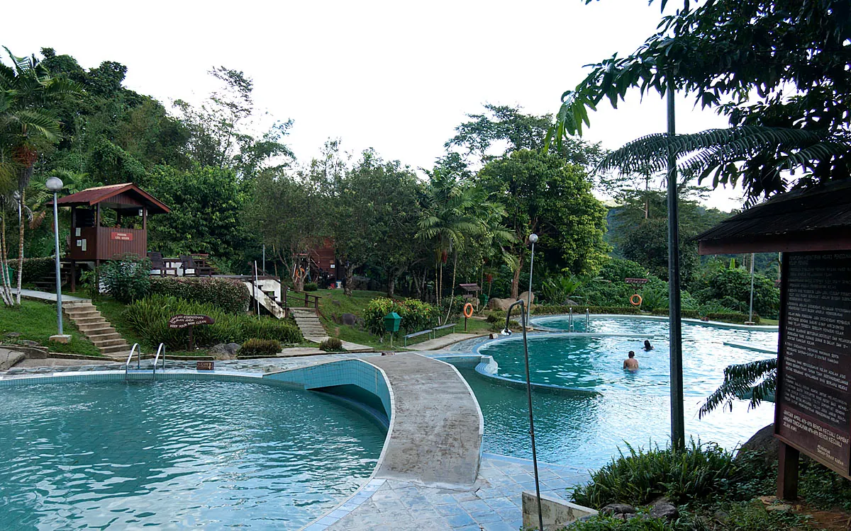 Poring Hot Springs visitor area in Ranau