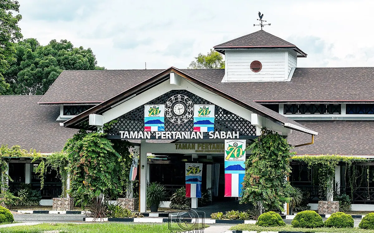 Landscaped grounds at Sabah Agriculture Park in Tenom