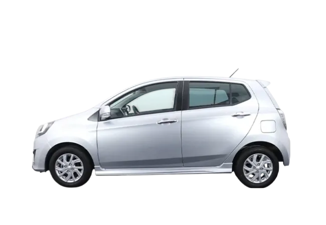 Perodua Axia compact rental car for Kota Kinabalu city and KKIA travel