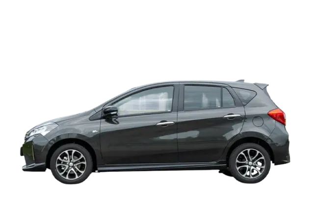 Perodua Myvi 1.5 hatchback rental car for Kota Kinabalu and Sabah trips